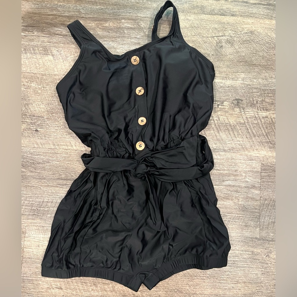 NEW Black one piece bathing suit